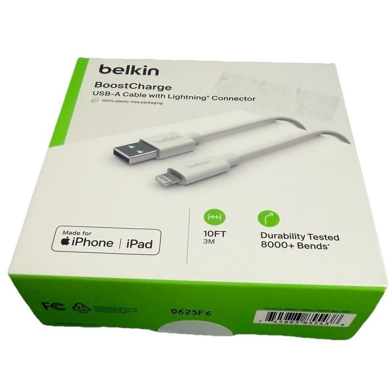 Belkin BOOST CHARGE MFi-Certified Lightning to USB-A 3M/10ft Cable New gallery