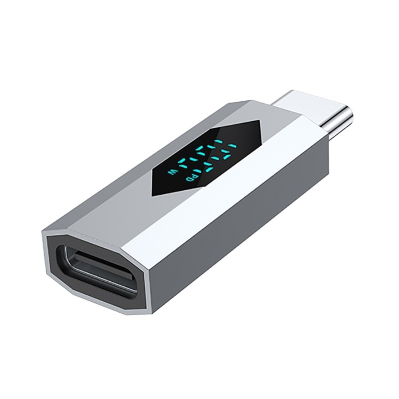 100W USB C Adapters Type C to USB C Adapters Type C LED Display Adapters OTG