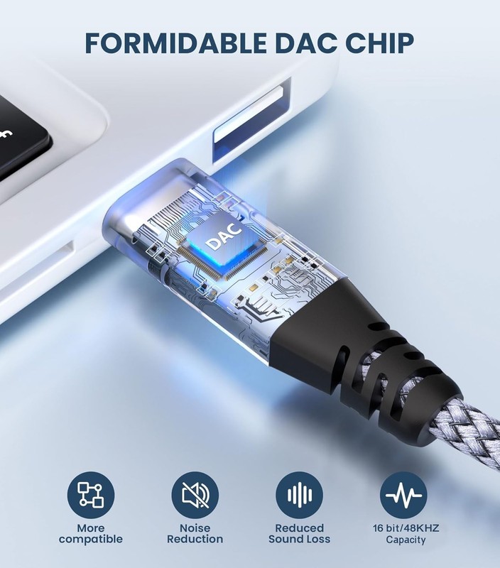 USB C to 1/4 inch Audio Cable, USB C to Dual TS Mono Cable, 6.35mm TS to Type... gallery