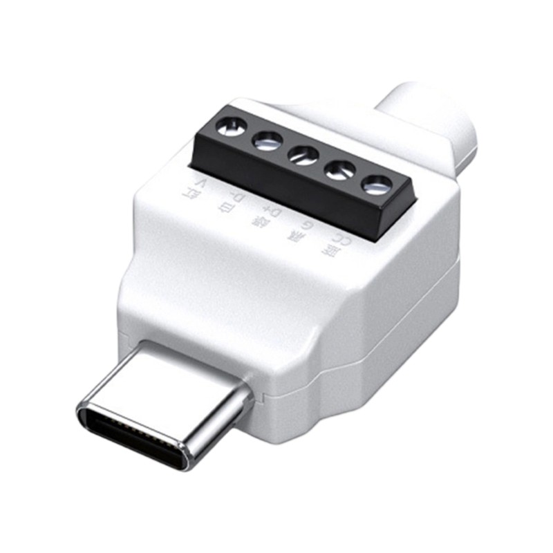 USB C Male to 5Pin/4Pin Crimp Adapter For Fast Wiring No Soldering Required gallery
