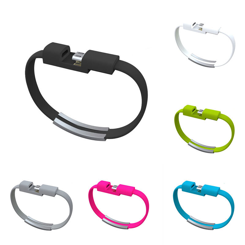 Bracelet Wrist Band USB Charging Charger Data Sync Cable Cord For iPhone/Android gallery