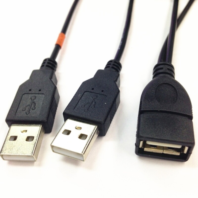 Flexible USB2.0 Splitter Cable for Multiple Device Connection Power Cable gallery