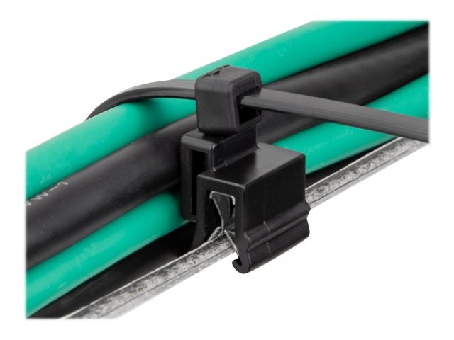 Delock Edge Clip Tie L 200 x W 4.8mm Black 50pcs 19565 gallery