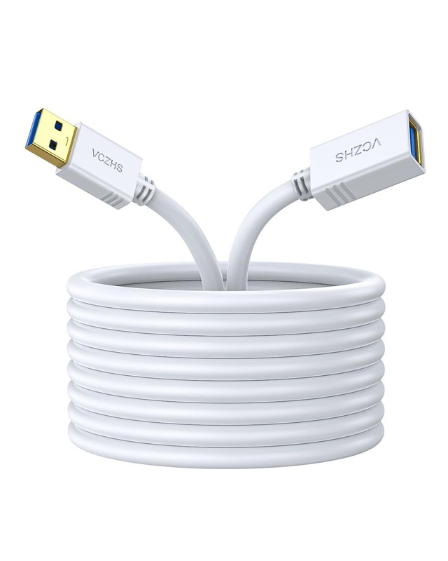 USB 3.0 Extension Cable 10ft, High-Speed Data Transfer & Fast Charging