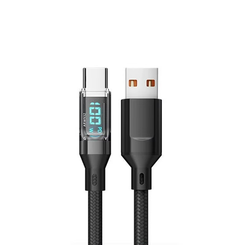 120W USB Type C Cable Fast Charging Data Cable LED Display for Xiaomi R gallery