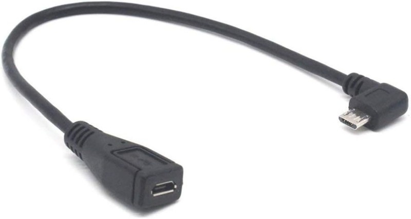 Micro USB Left Angle,Micro USB Extension Cable, 90 Degree Micro-B Male to Fem... gallery