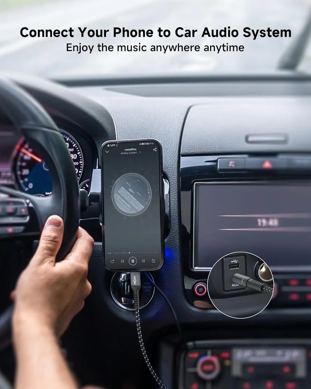 [4FT 2 Packs] USB C to 3.5mm Audio Aux Jack Cable,Type C to 3.5mm Headphone Car gallery