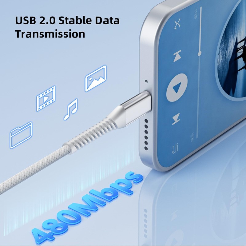 240W USB to USB Cable for MacBook/iPad/iPhone 17 16 15 Max, 10ft Right-Angle ... gallery