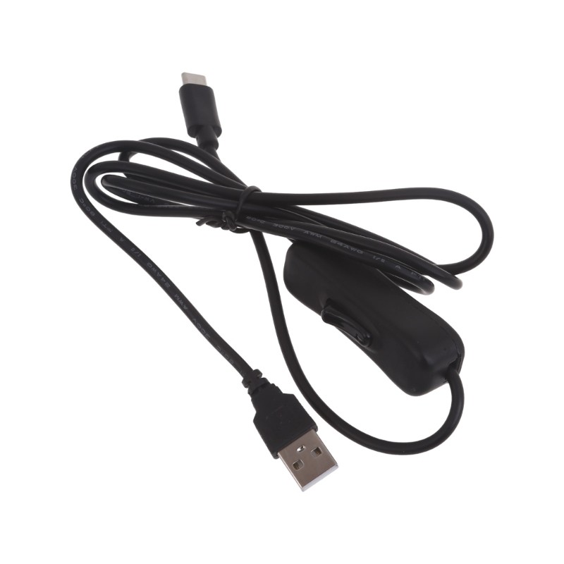 USB Type C With ON/OFF Switches Power Button 118cm Charging Extension Cable