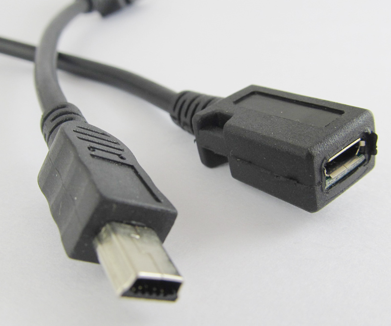 Mini 5pin USB Male Plug to Micro 5pin Female Cable USB Adapter 1pc