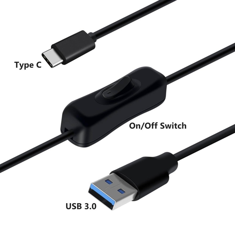 USB C Cable Switch USB 3.0 Type C Charger 5Gbps Data Transmit Power 4.9FT gallery