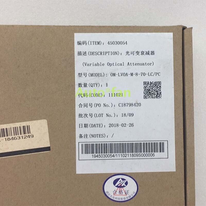 Variable Optical Attenuator Accelink OM-LVOA-M-8-70-LC/PC Genuine New gallery