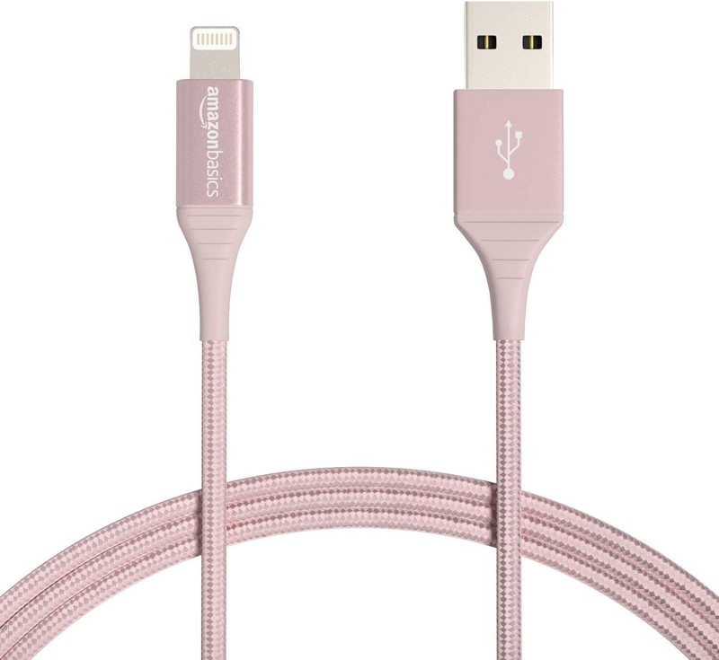 AmazonBasics USB to Lightn-ing Cable Charger iPhone iPad Apple Dbl Braided 6ft