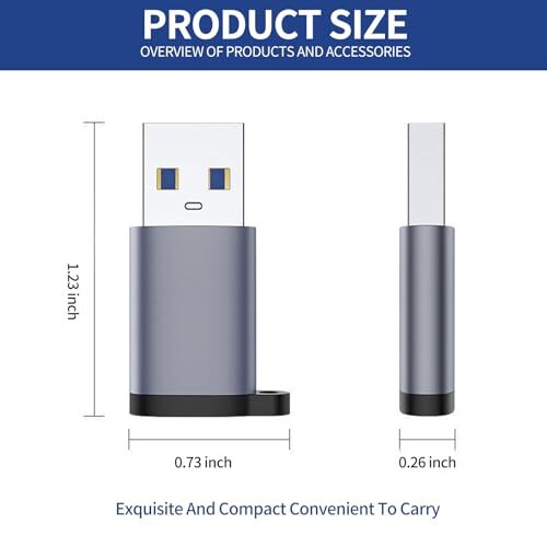 Adaptador USB C Hembra a USB A Macho Paquete de 3 Tipo C a Cable Cargador NUEVO gallery