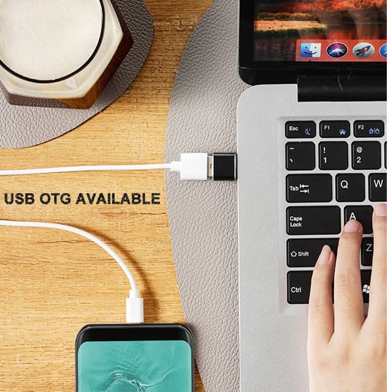 USB C to USB Adapter 4 Pack, USB Female to USB C Male OTG Adapter, USB C Adap... gallery