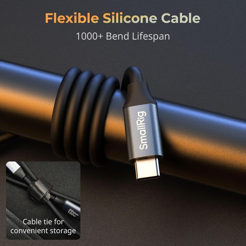 SmallRig USB C to USB C Data Cable 1.15ft/ 35cm/ 13.8" for iPhone / Camera 4788 gallery