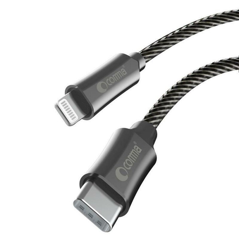Comma MFI Certified Zinc Woven PD Braided Cable Jub Series (3A, 1.5M)