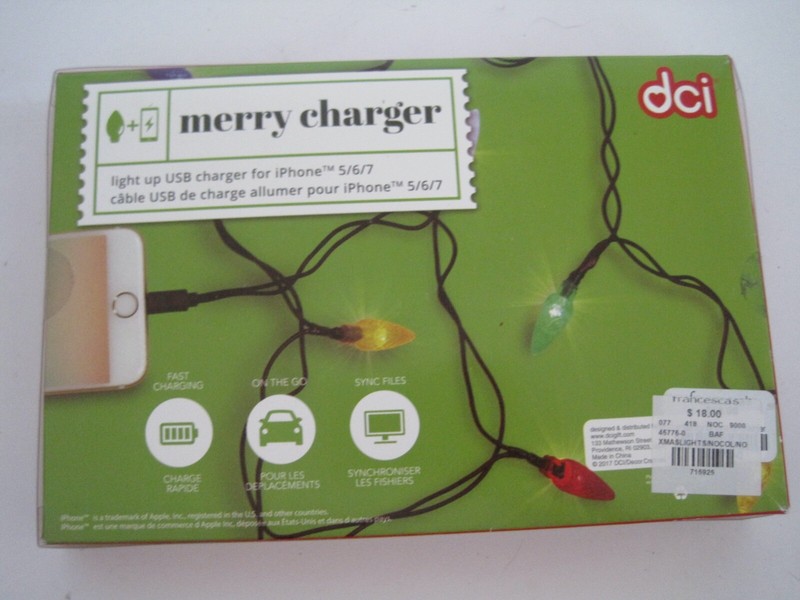 Merry Charger Christmas Lights iPhone 567 DCI NIP gallery