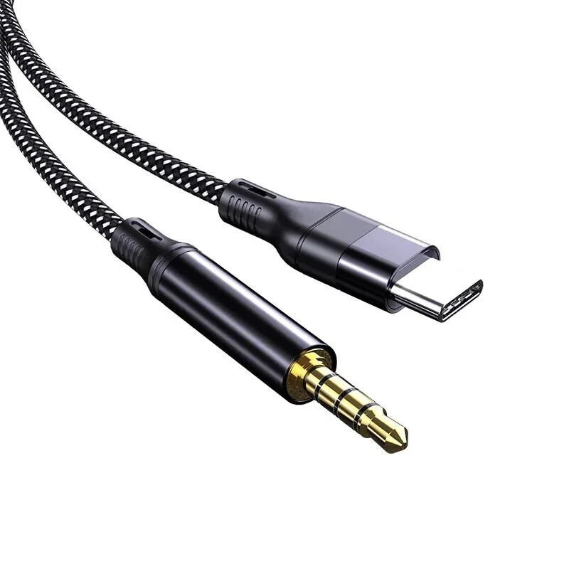 Suitable for Type-c to 3.5 car AUX speaker Live K Singing Card DAC SystemCable