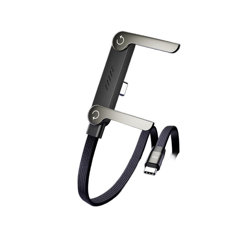 240W Fast Charging Cable With Built-in Phone for stand & 1.5m Length gallery