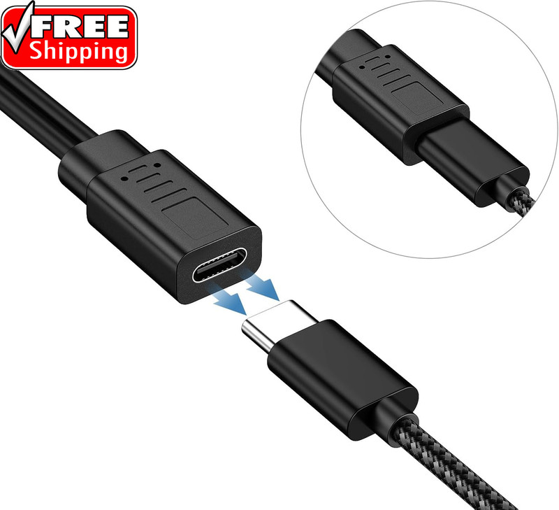 2-In-1 USB C Splitter Charge Cable, USB-C Female to 2 Type-C Male 1 in 2 Out Cha gallery