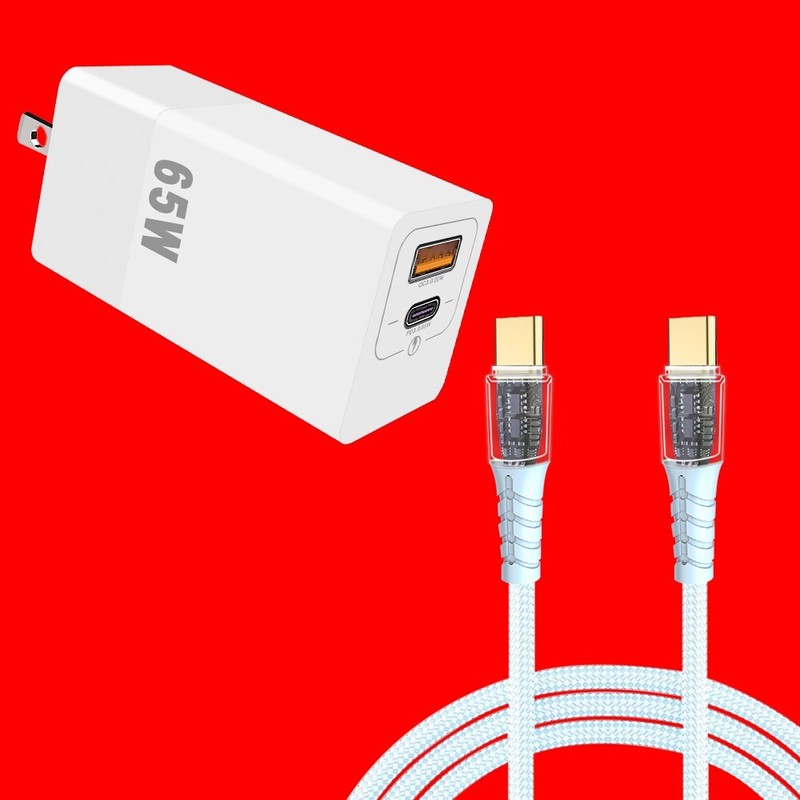 High-Voltage Office 65W PD3.0 Charger Type C Cable for Samsung Galaxy S23+ S916U
