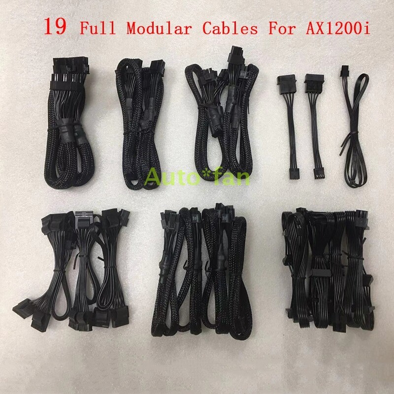 1Set New Full Modular Cables For AX1200i HX850 RM750 AX1500i Power Supply gallery