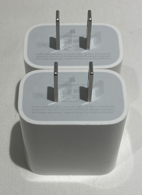 Apple A2305 20W USB-C Power Adapter Cubes – Lot of 2