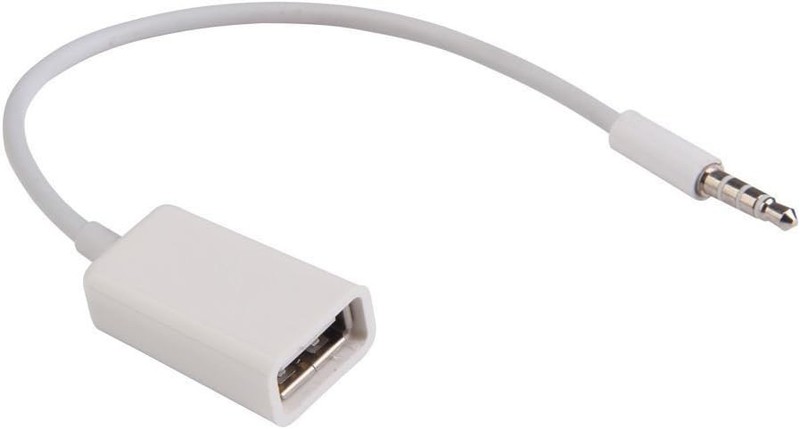 3.5mm Male AUX Audio Plug Jack to USB 2.0 Female Converter Cable Cord gallery