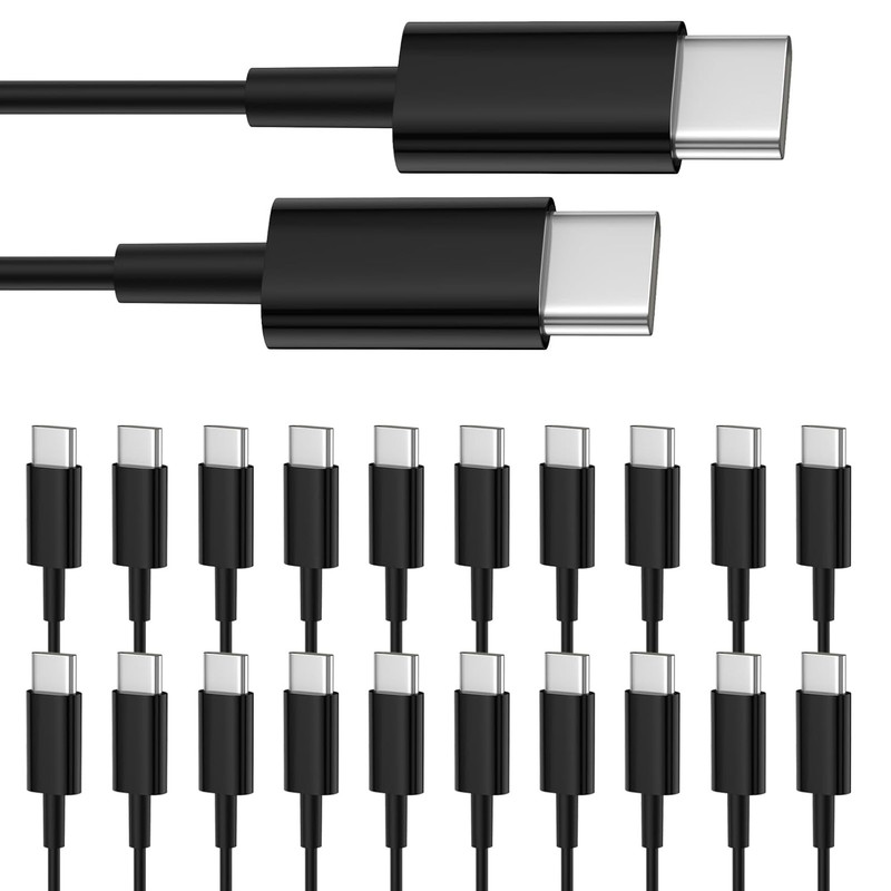USB C to USB C Cable 20-Pack Bulk 3Ft Type C Charging and Data Cord Multipack…