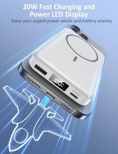 Portable Charger-10000 mAh 20W Fast Charging Magsafe Power Bank gallery