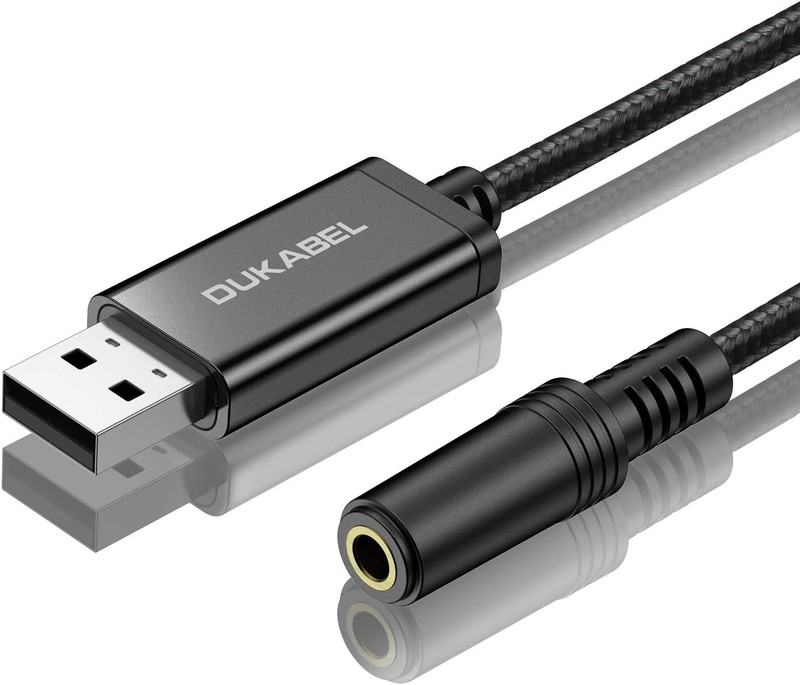 1.2M USB to 3.5mm TRRS Adapter - Mic-Supported Stereo Sound for All Devices gallery