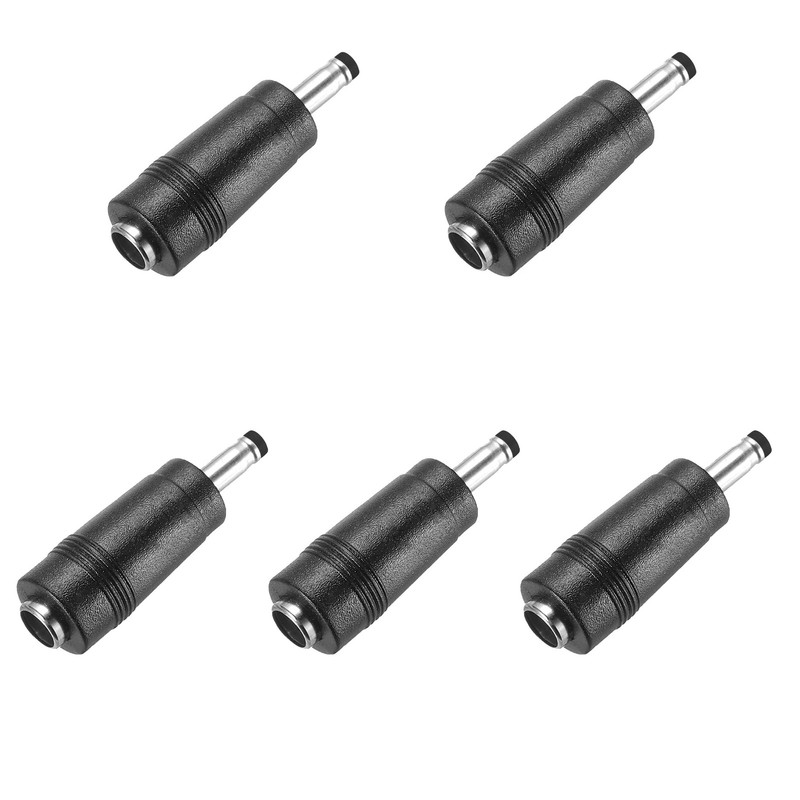 5 PCS DC 4.0×1.7mm Female To 5.5×2.1mm Male Plug Power Converter Laptop PC