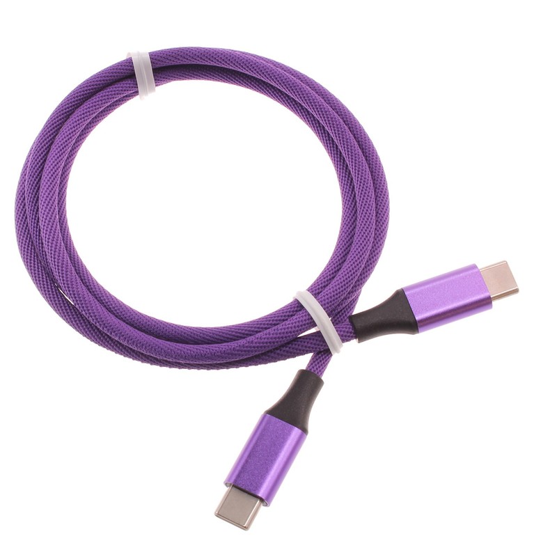 For Samsung Galaxy S25/S26/Edge/Fe/Plus/Ultra – Purple 3ft PD Cable Type-C to