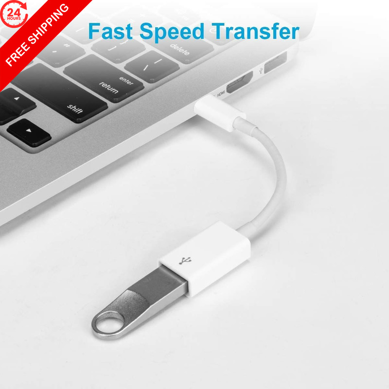 FLEAVER USB C to Adapter [2 Pack],Type-C OTG Cable Type C Male white gallery