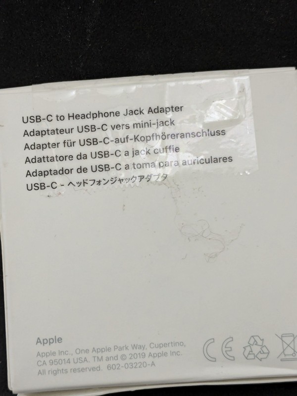 Apple MU7E2AM/A USB-C to 3.5 mm Headphone Jack Adapter gallery