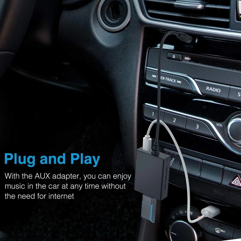 ANDTOBO USB To Aux Audio Adapter, 3.5mm Male To USB Female For Playing Music NEW gallery