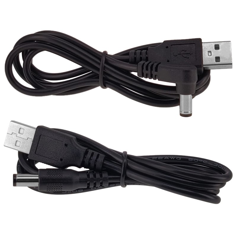 USB to DC 5.5x2.1mm Power Cord, 2-Pack 3FT USB 2.0 A to DC 5V Power Plug Char... gallery