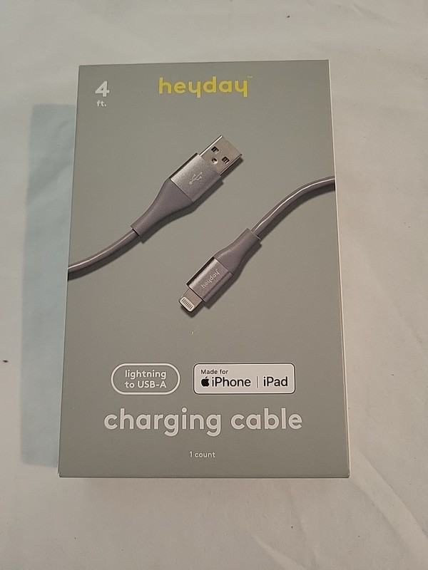 x3 heyday™ 4ft Lighting to USB-A Cable MiFi Certified High Charging Speed Apple