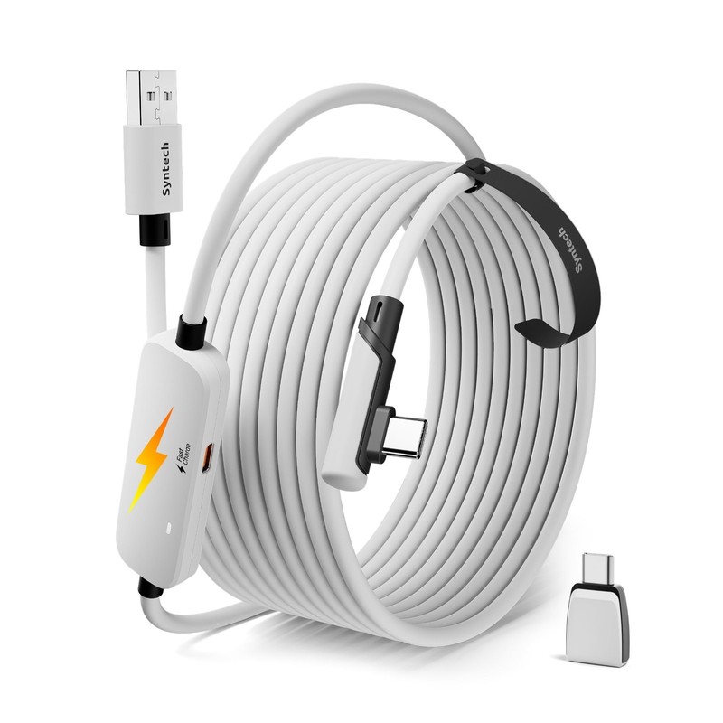 16FT VR Link Cable with Charging for Oculus Quest 2/Pro, Pico 4, SteamVR - USB 3 gallery