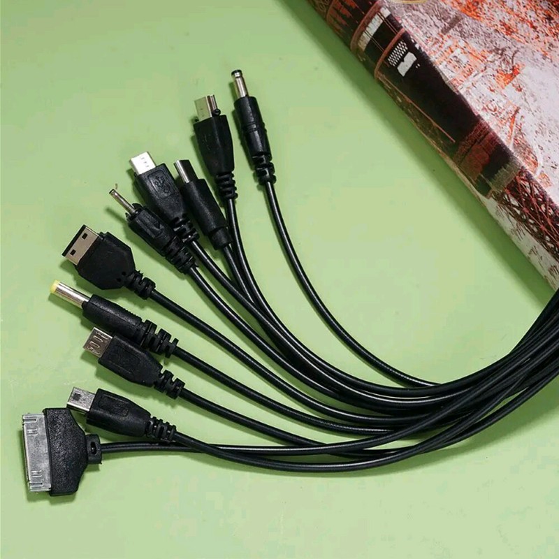 10 In1 All In 1 Micro USB Multi-Cable Charger Charging Cable For Mobile Phone gallery