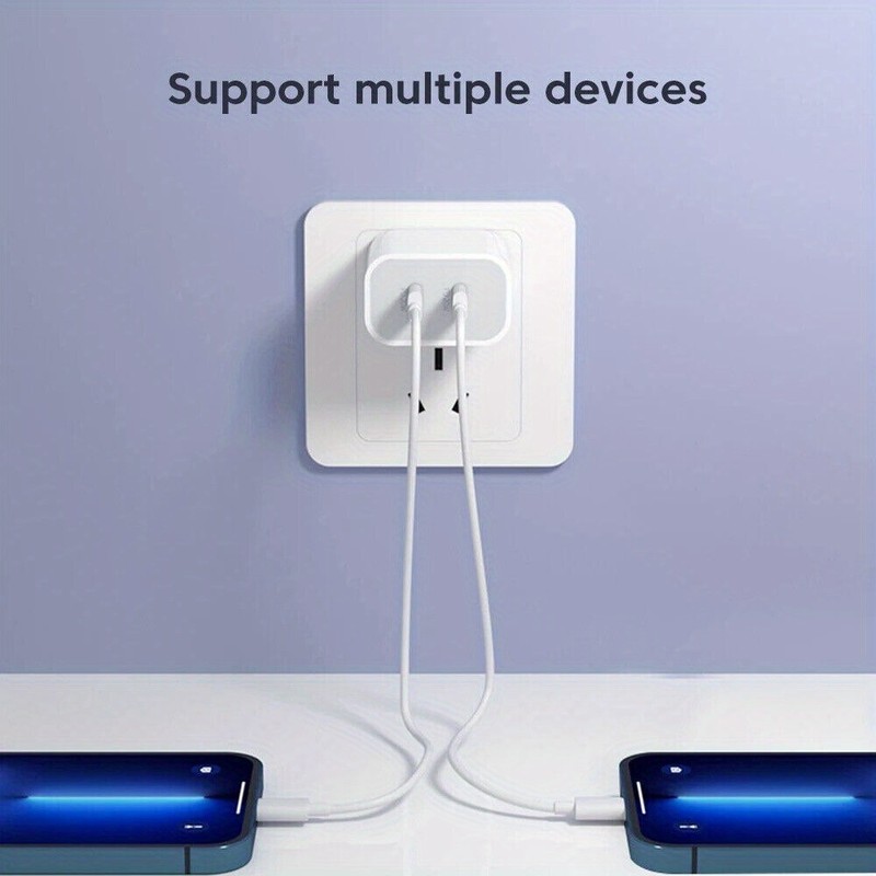 2X For i-Phone 17 16 15 14 13 12 11 i-Pad USB C 40W Fast Charger Block PD Cable gallery