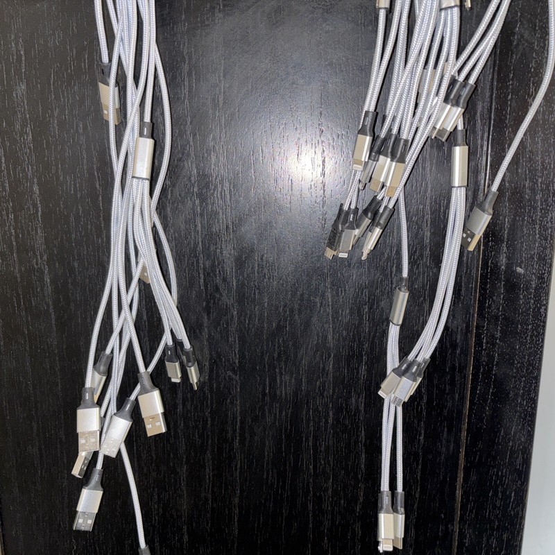 10 PACK 3 in 1 Fast USB Charging Cable Universal Multi-Function Charger Cord LOT