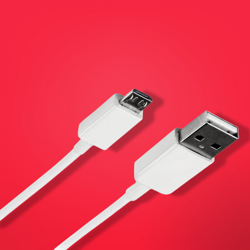0.5m White Micro USB Cable USB 2.0 A to Micro B Charging Data Cable gallery