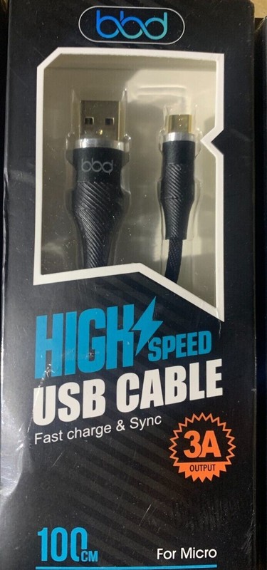 Micro USB Braided Charger Fast Charging 3 amp Cable Cord For Android Cell Phone