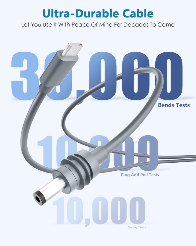 Starlink Mini USB C to DC Power Cord 50FT - Waterproof Cable gallery