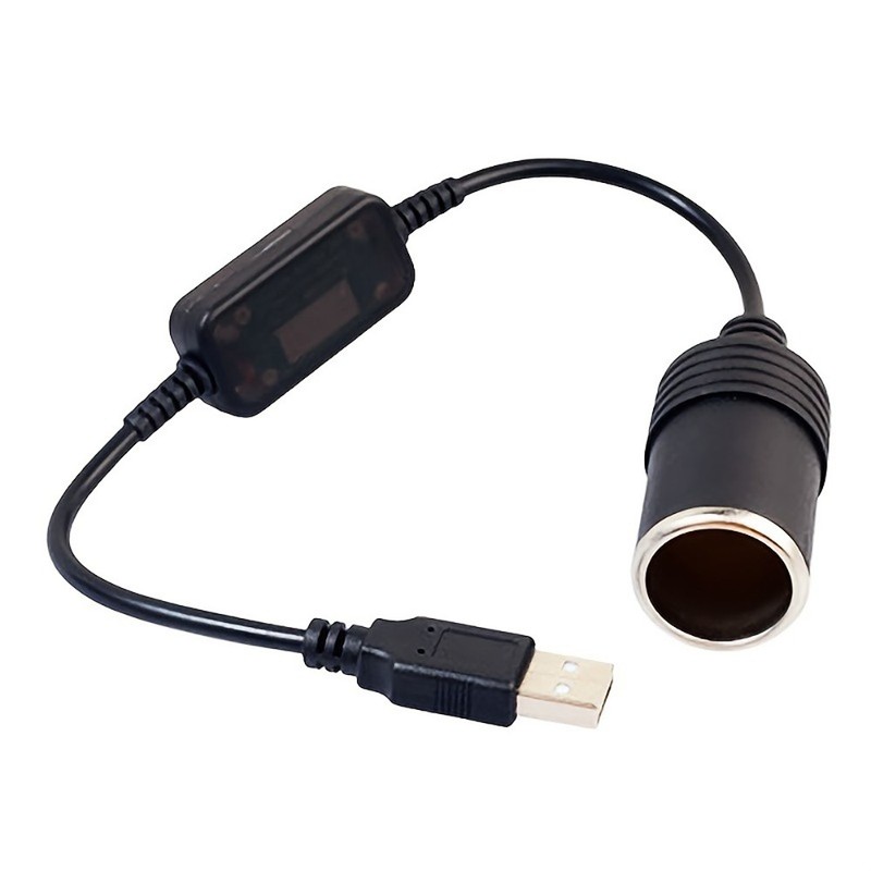 Portable Durable 5V USB to 12V Power Adapter fits Car Electronics – 14.56in Long