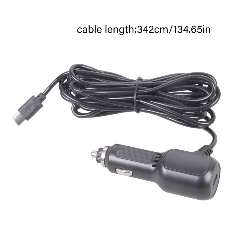 5V2.5A Fast Charging 2 Device Car Adapter Type C 342cm Cable Truck DVR Use gallery
