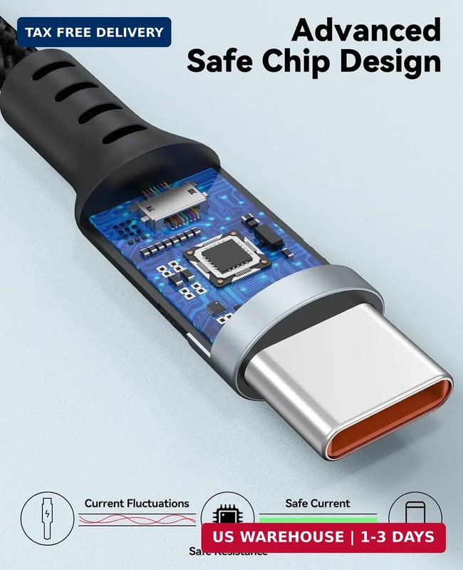 25ft USB C Cable Fast Charging 12W, Extra Long USB A 2.0 to USB-C Charge Cord 25 gallery