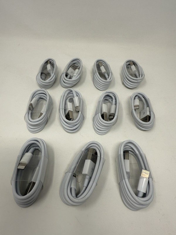 Lot Of 11 3FT 8 Pin USB Cable Data Sync Charger Cord for iPhone 14 13 12 11 X gallery